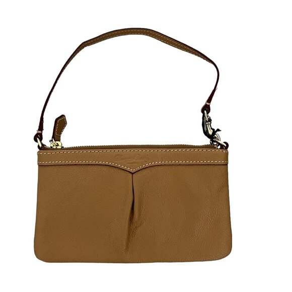 Dooney & Bourke NEW Leather Wristlet In Tan Camel - Picture 4 of 13